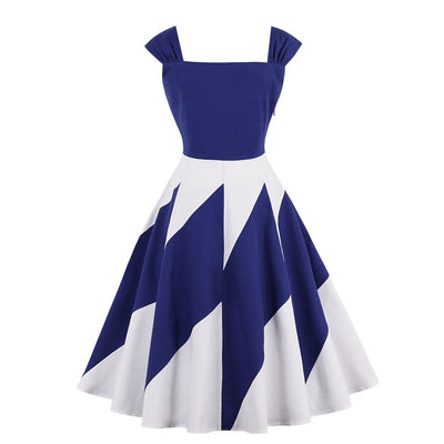 Vintage Mekko Ohut Vyötärö Sininen