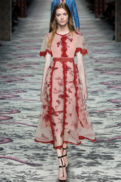 40-Luvun Vintage Kukkainen Mekko