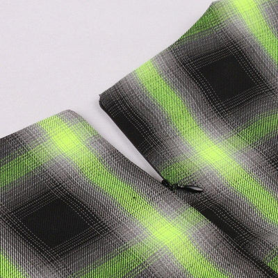 Hihaton Vintage-Ruudullinen Mekko