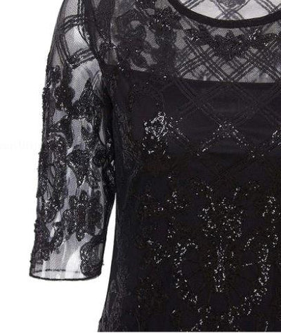 Vintage Musta 20-Luvun Mekko