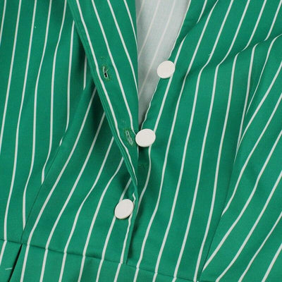 50-Luvun Vintage Vihreä Mekko