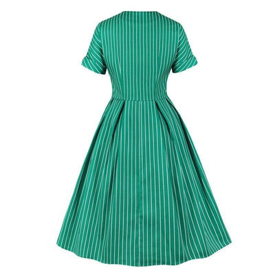 50-Luvun Vintage Vihreä Mekko
