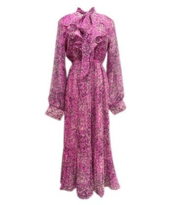 Vintage Vaaleanpunainen Kukkaseremoniamekko