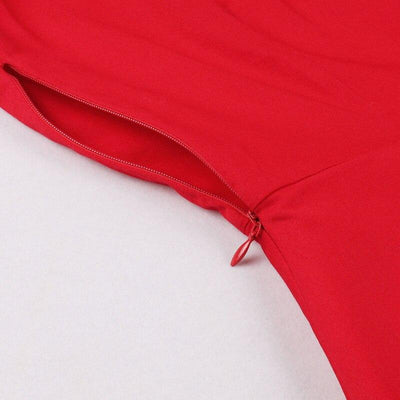 Vintage Rockabilly Punainen Iltapuku