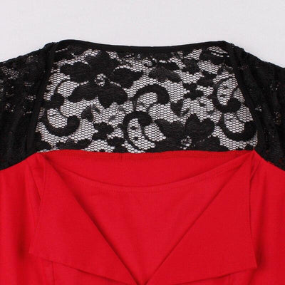 Vintage Rockabilly Punainen Iltapuku