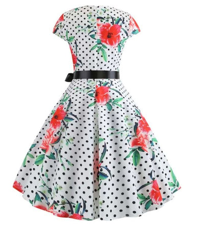 Vintage Poppies Levenevä Mekko