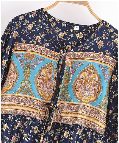 Vintage 70-Luvun Pitkä Mekko