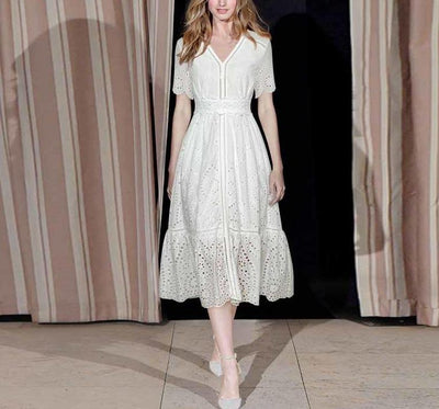 Valkoinen Vintage Häämekko