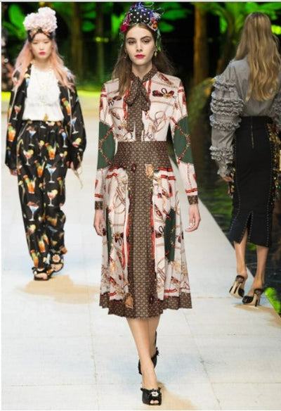 Vintage Vaaleanpunainen Midi-Mekko