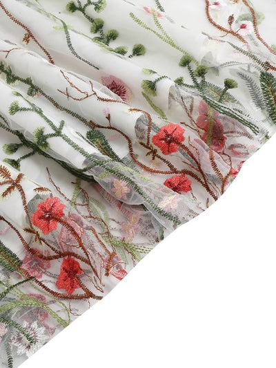 50-Luvun Tyylinen Vintage Flowers -Mekko