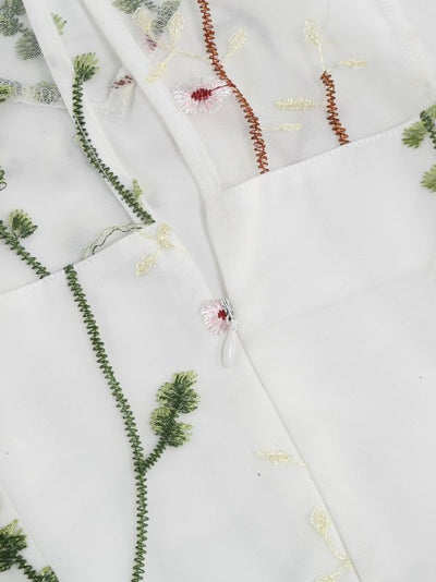 50-Luvun Tyylinen Vintage Flowers -Mekko