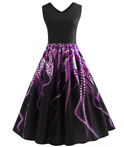 Vintage Hihaton A-Linjainen Mekko