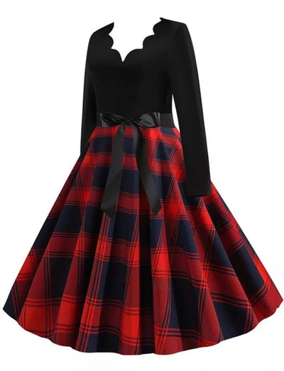 Vintage Syksyinen Tunikamekko