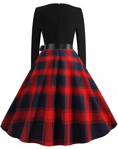 Vintage Syksyinen Tunikamekko