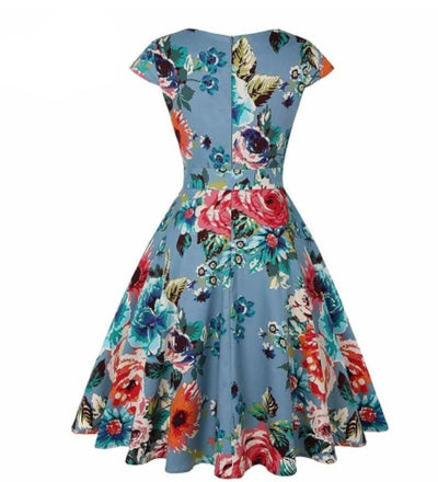 Vintage Kukkainen Tunikamekko