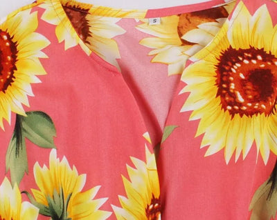 Vintage 1950 Pink Flowers -Mekko