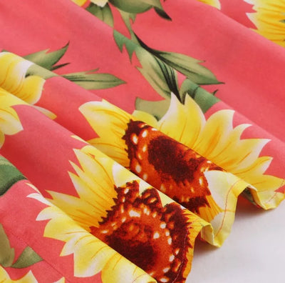 Vintage 1950 Pink Flowers -Mekko
