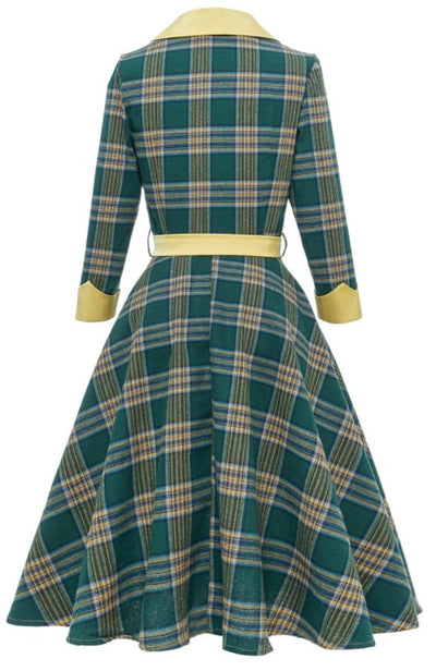 Vintage 3/4 Raidallinen Mekko