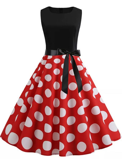 Vintage Englantilainen Punainen Mekko