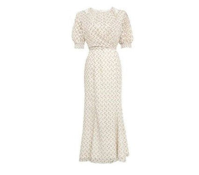 Vintage 1940-Luvun Beige Mekko