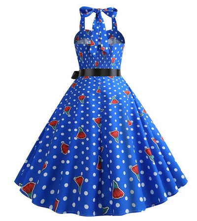 Vintage 50-Luvun Olkapäillä Oleva Mekko