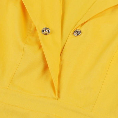 Vintage 50-Luvun Keltainen Mekko