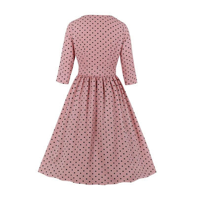 Vintage 50-Luvun Pitkähihainen Mekko