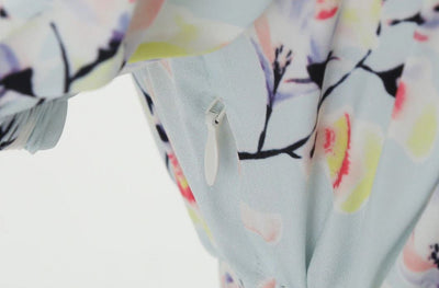 Vintage 60-Luvun Sinikukkamekko