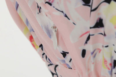 Vintage 60-Luvun Vaaleanpunainen Kukkamekko