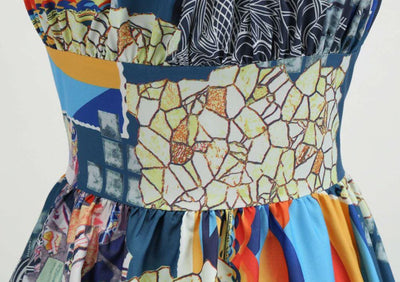 Vintage 60-Luvun Patchwork Mekko