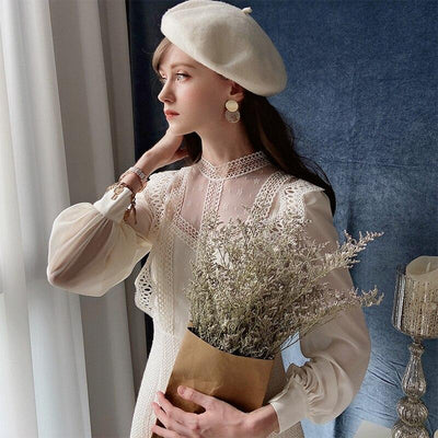 Vintage 30-Luvun Beige Mekko