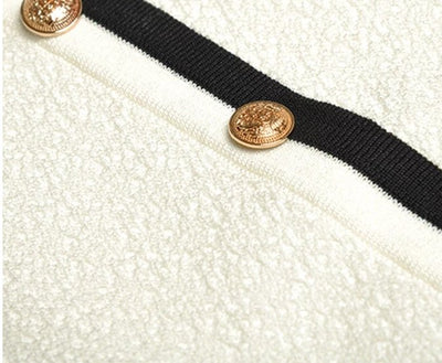 Vintage 40-Luvun Taidevalkoinen Mekko