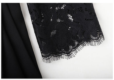 Vintage 40-Luvun Suunnittelijamekko, Musta