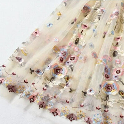 Vintage 40-Luvun Pitkä Mekko Samppanjaa