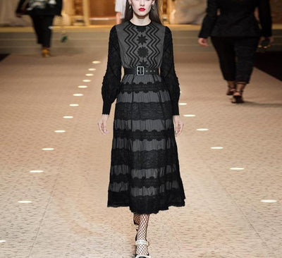 Vintage 40-Luvun Lyhtyhihainen Mekko