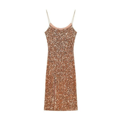 Vintage 40-Luvun Bodycon-Mekko, Khaki