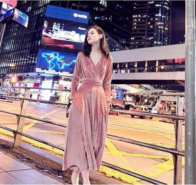 Vintage 40-Luvun Tavallinen Vaaleanpunainen Mekko