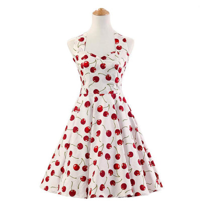 Vintage 50-Luvun Kirsikkamekko