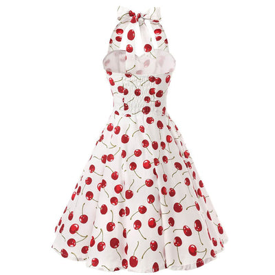 Vintage 50-Luvun Kirsikkamekko