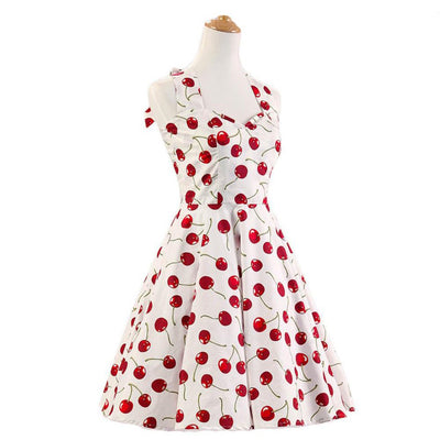 Vintage 50-Luvun Kirsikkamekko