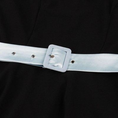 Musta Vintage Syksyinen Mekko