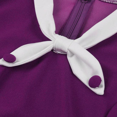 Vintage Syksyn Violetti Mekko