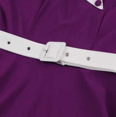 Vintage Syksyn Violetti Mekko