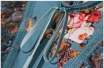 Vintage Posliinisininen Mekko