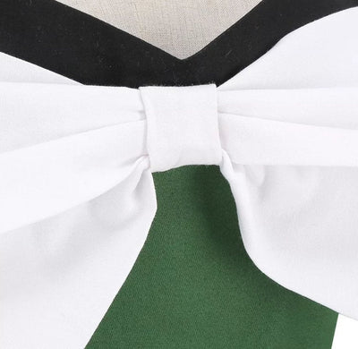 Vintage Vihreä Seremoniamekko