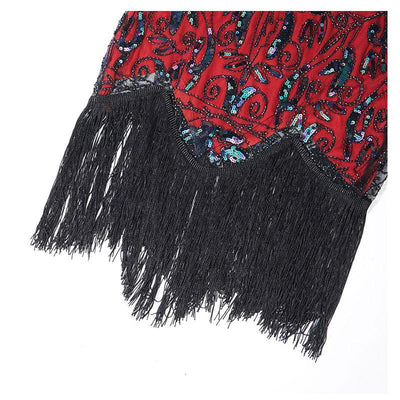 Vintage Punainen Charleston Mekko