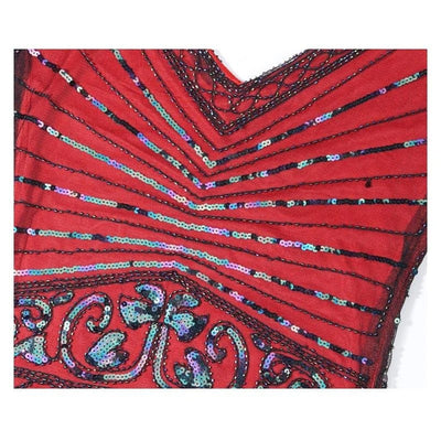 Vintage Punainen Charleston Mekko