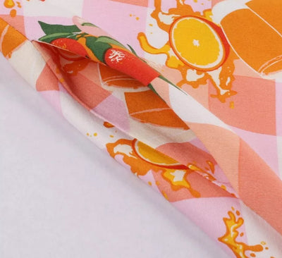 Vintage Pink Flowers -Mekko Pyöreäkauluksella