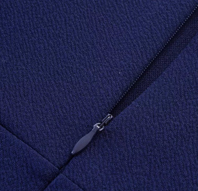 Vintage Pencil Tyylikäs Laivastonsininen Mekko