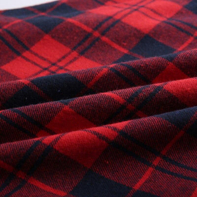 Vintage Olkapäältä Erotettu Tartaanimekko